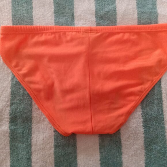 RARE VINTAGE NWOT GAZELLE SWIM BRIEF, ORANGE, SIZE "1" (Estimate 30" - 32") - Picture 2 of 7